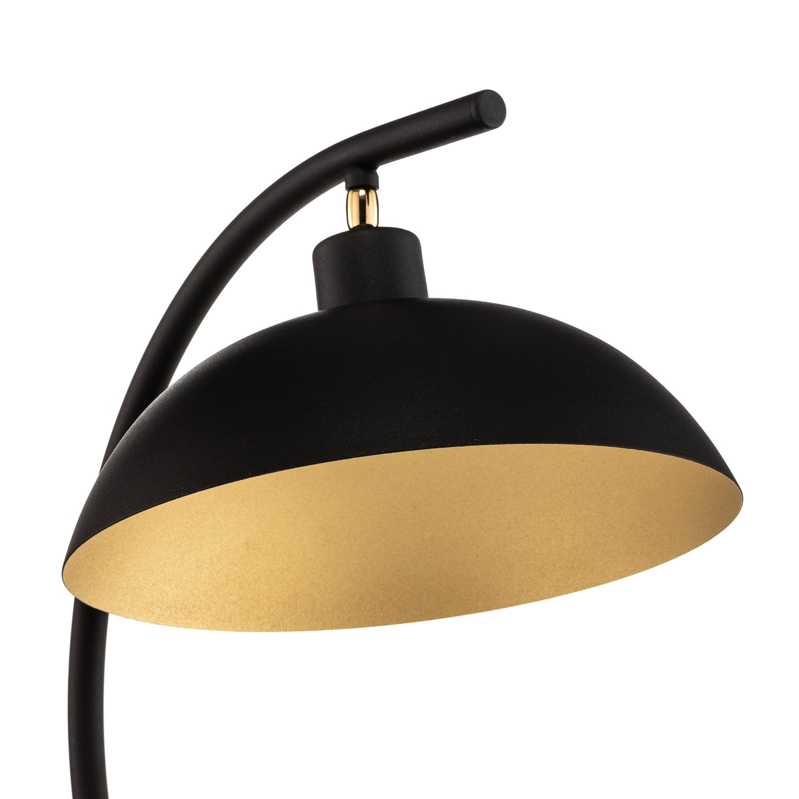 Stolná lampa 1036, jedno-plameňové, čierno-zlaté