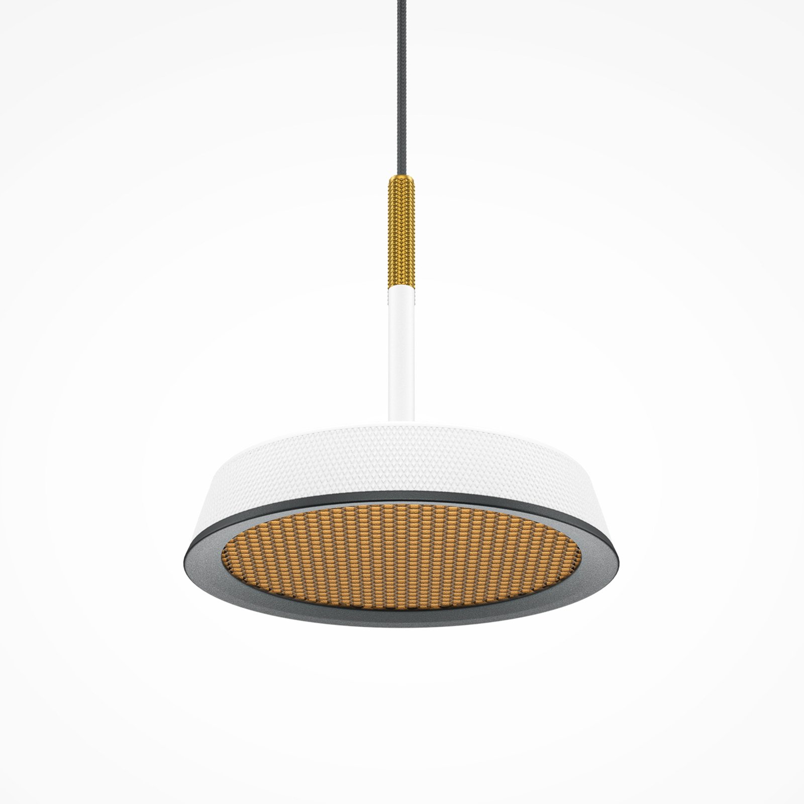 Maytoni LED-hänglampa El, Ø 15,3 cm, vit, aluminium