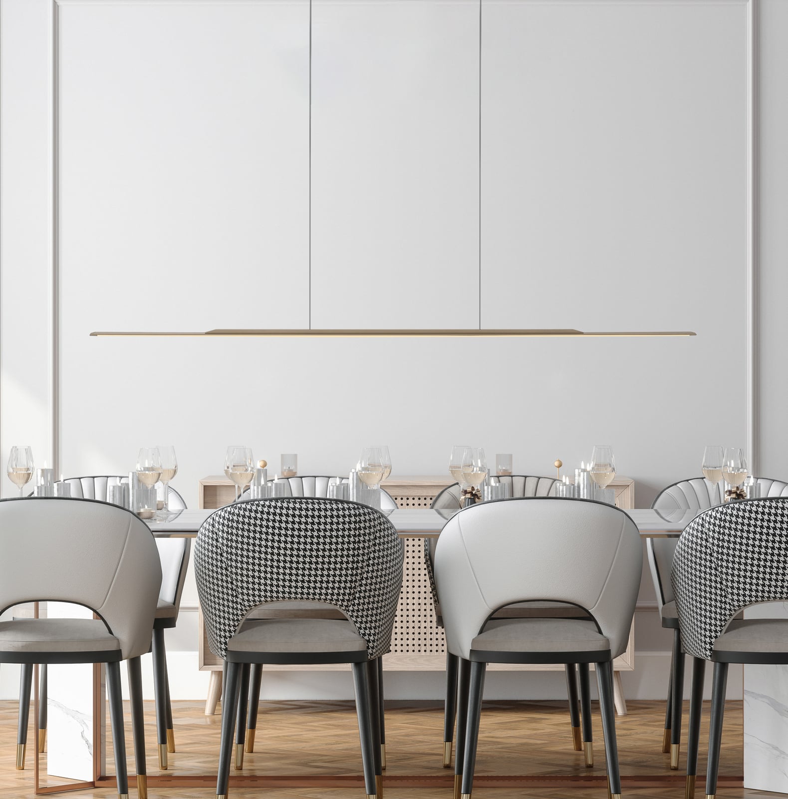 Surface LED-Hängelampe, bronze 160 cm, Alu, 3.000 K - PURE Surface LED-Hängelampe, bronze 160 cm, Alu, 3.000 K - PURE
