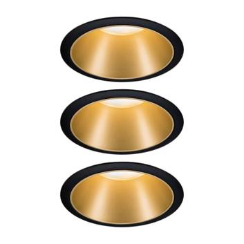 Paulmann Cole LED Spotlight in goudlook, 3per set