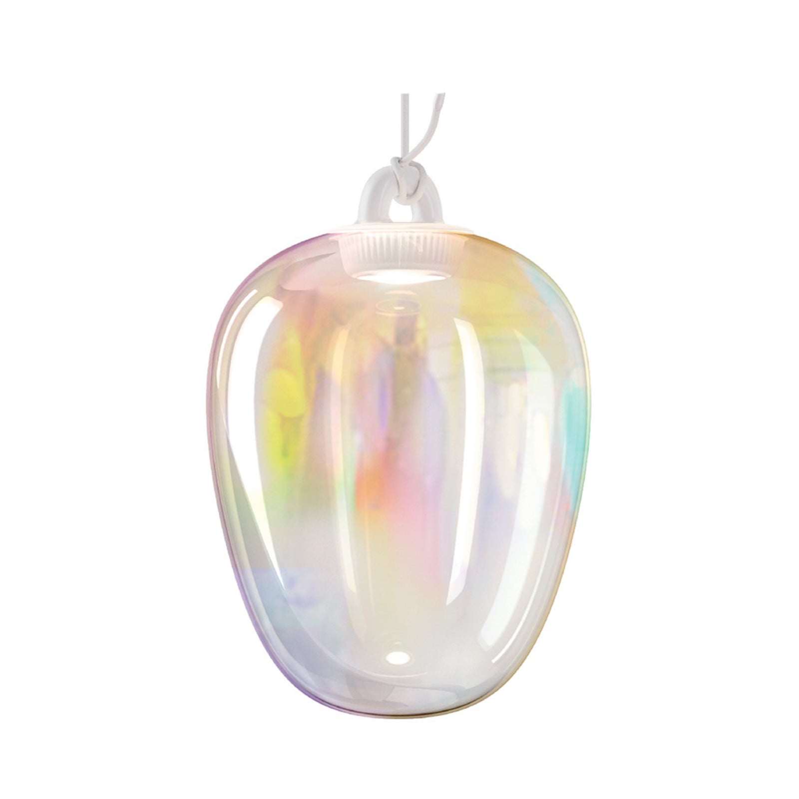Oblò Pendel Medium 3000K Rainbow/Hvid Lodes - Stue - Glas
