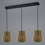 Cardboard hanging light Layer curved 3-bulb