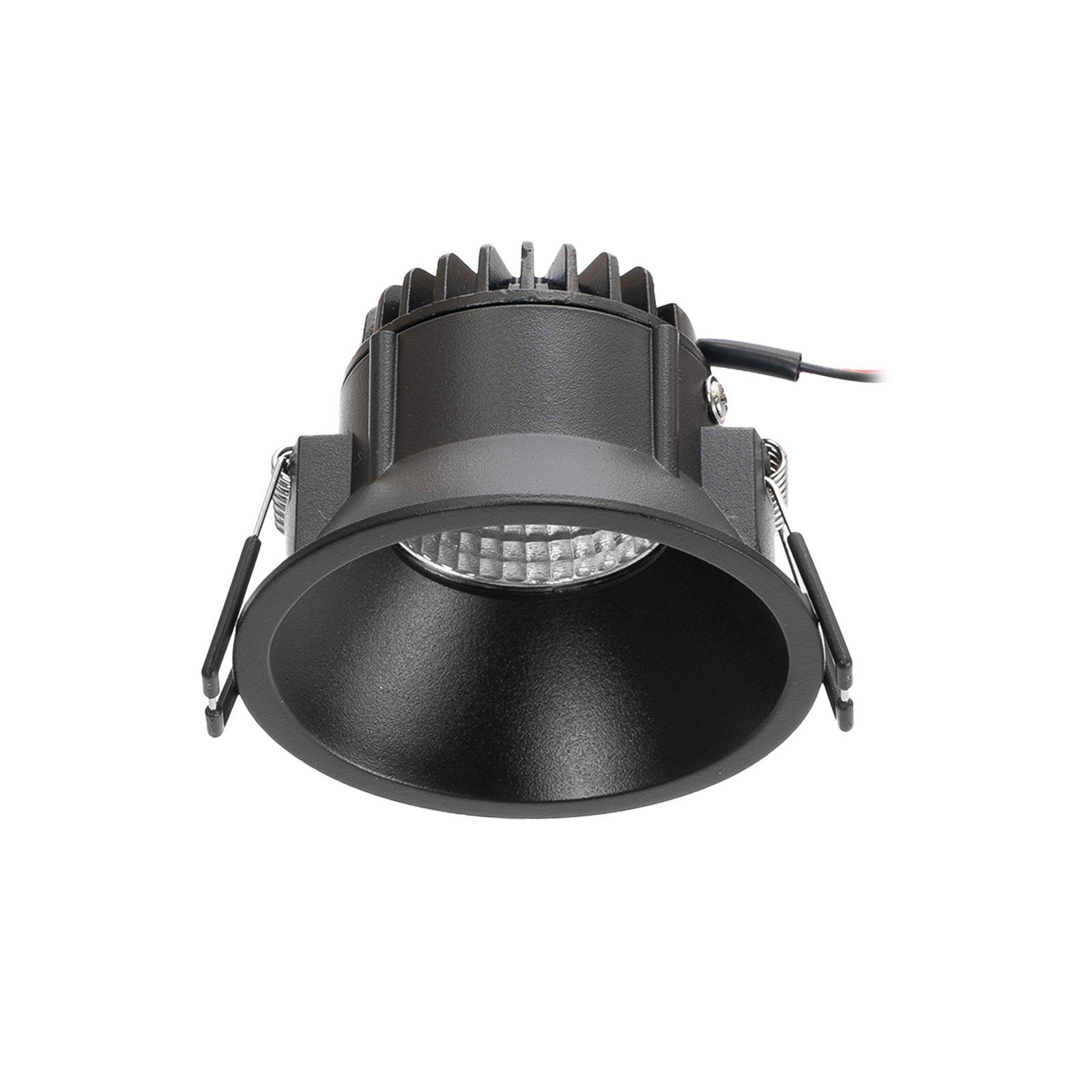 Arcchio LED-downlight Niria, svart, 2700K