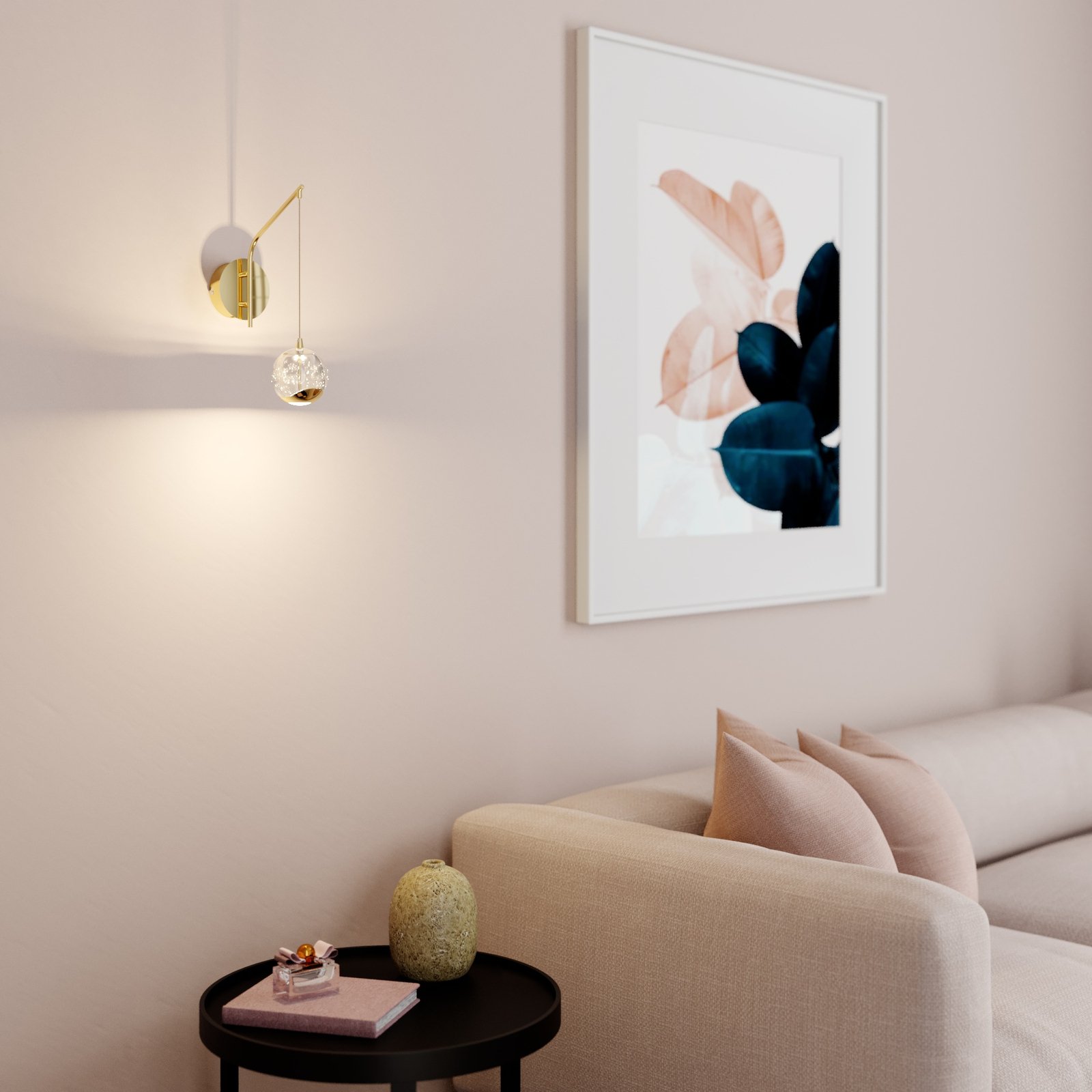 Hayley LEDWall Lamp Gold - Lucande