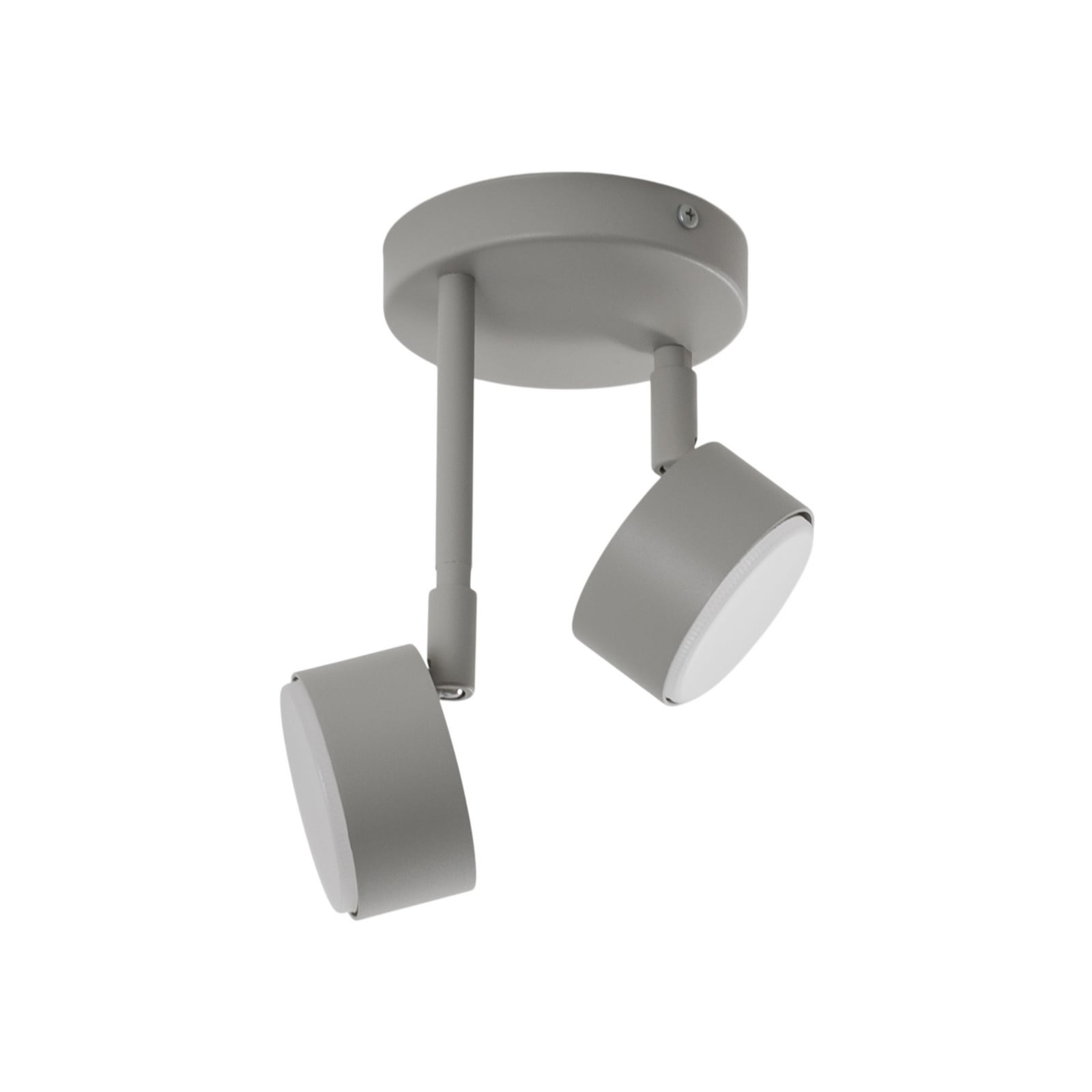 Spot pour plafond Nemo, à 2 lampes, gris-beige, métal, GX53