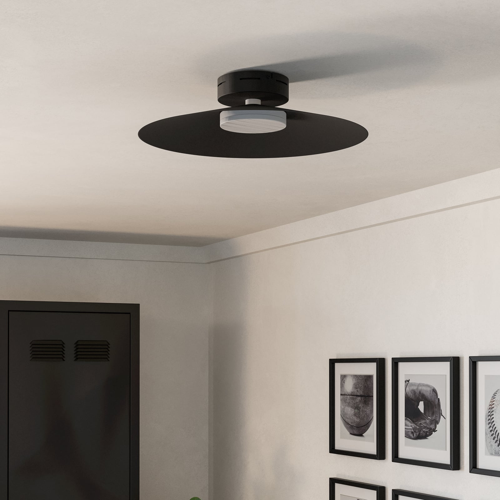 Stropné LED svetlo Conomavilla-Z, čierna Ø 45 cm CCT RGB Stropné LED svetlo Conomavilla-Z, čierna Ø 45 cm CCT RGB