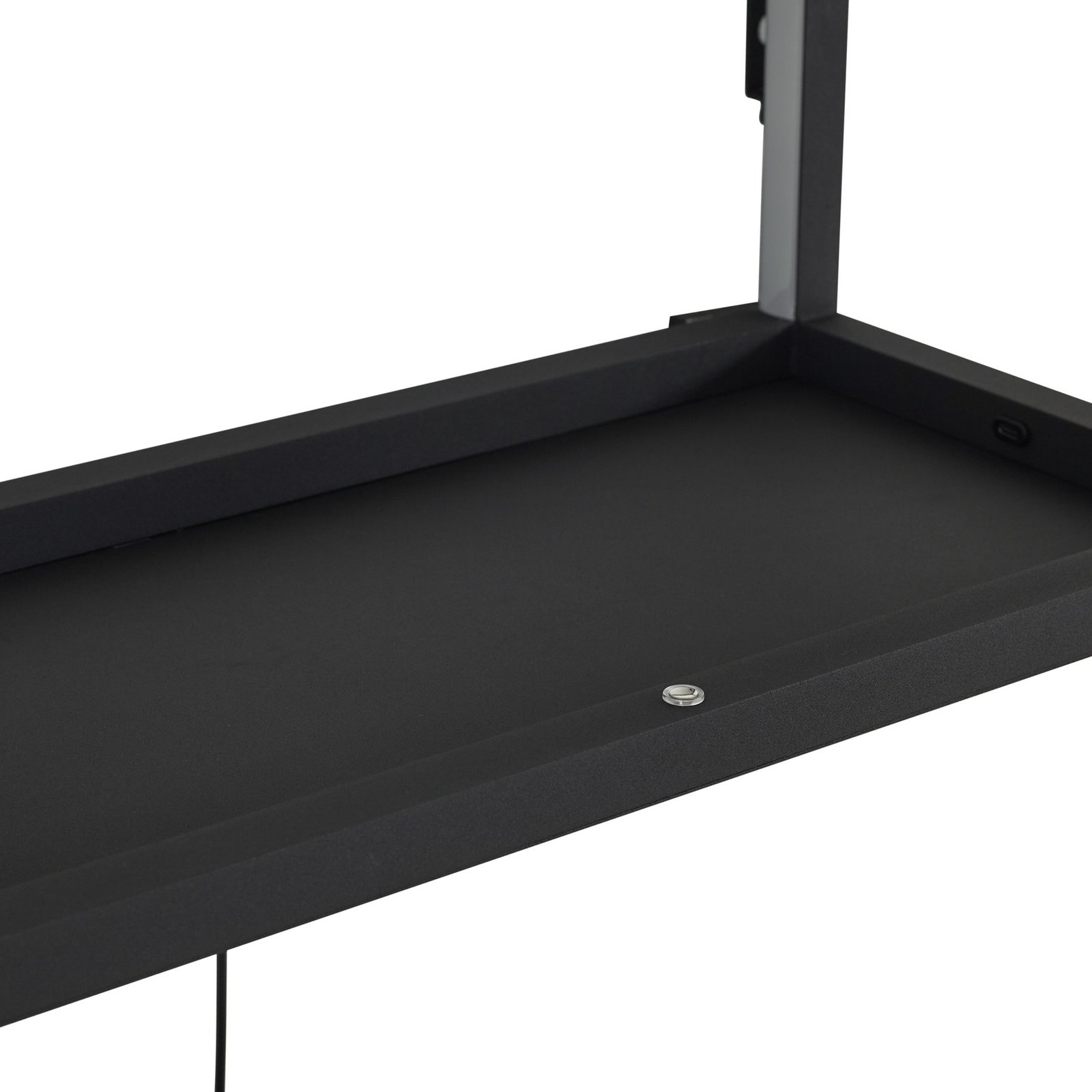 Lindby LED-vägglampa Birta, hängande, stickkontakt, hylla, 51 cm