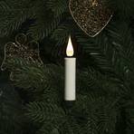 LED kerstboomkaarsen snoerloos wit, 3D, 12-delig