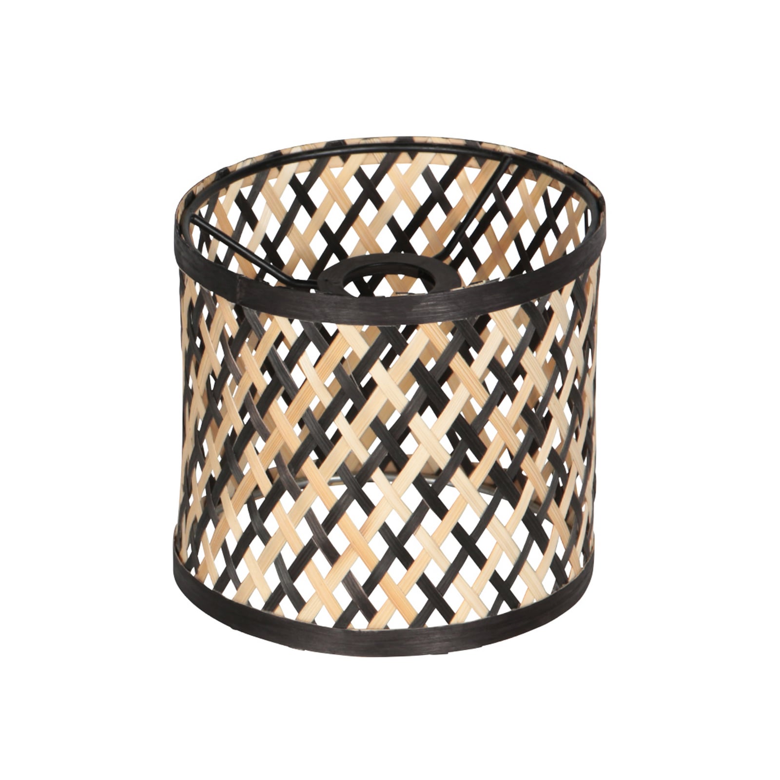 Sumba álló világítás, 5 izzós, fekete, természetes/fekete bambusz, E14