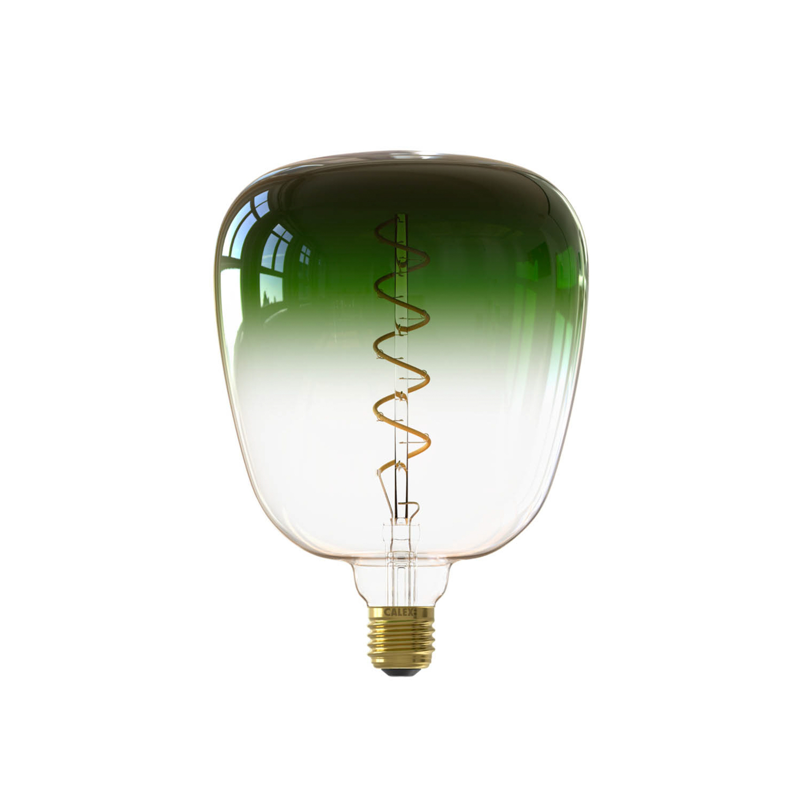 Calex Kiruna LED spuldze E27 5W ar kvēlspuldzi tumši zaļa