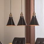 Hanging light Berceste 251-S1 3-bulb black/gold