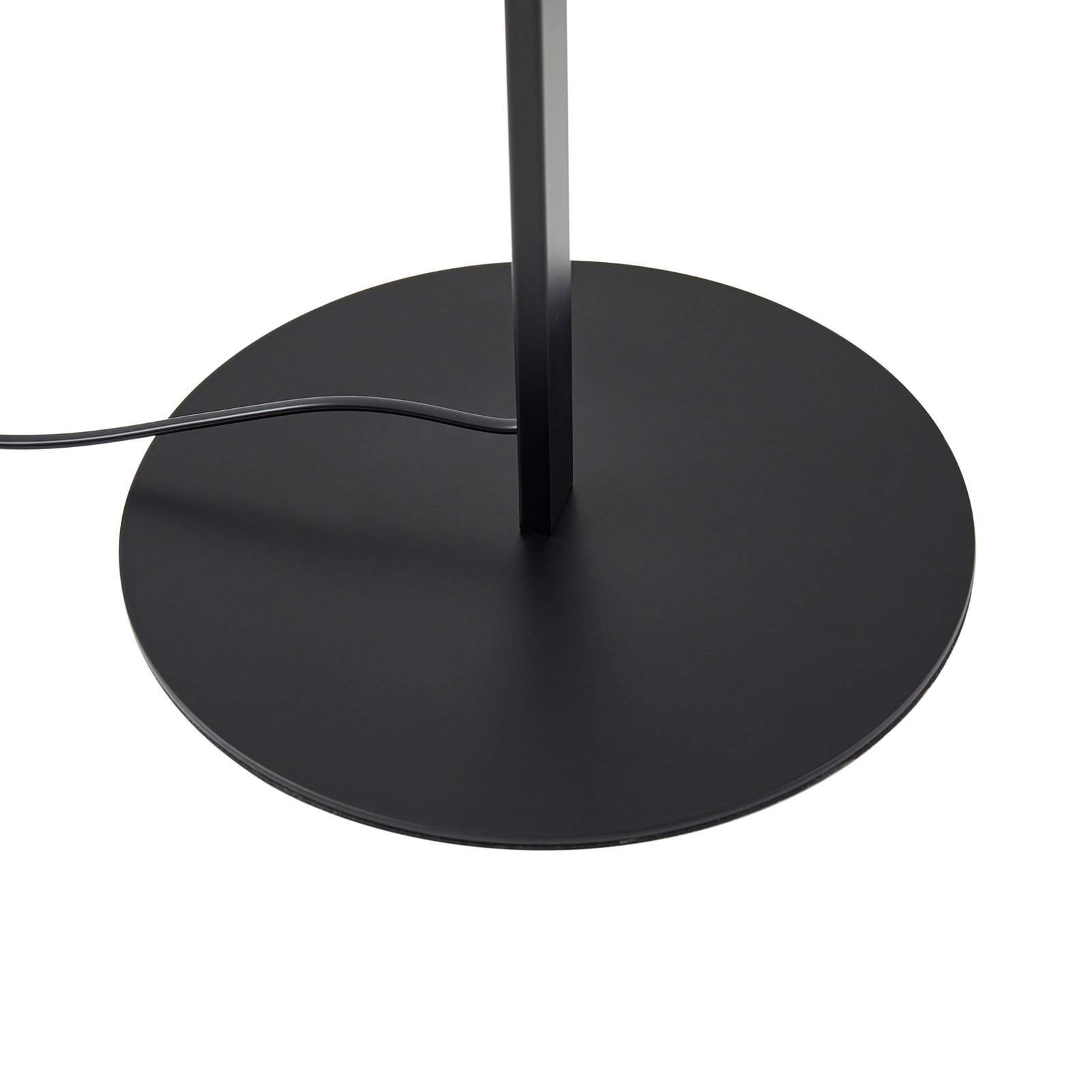 Lindby LED põrandavalgusti Rayon, must, metall, kõrgus 150,3 cm