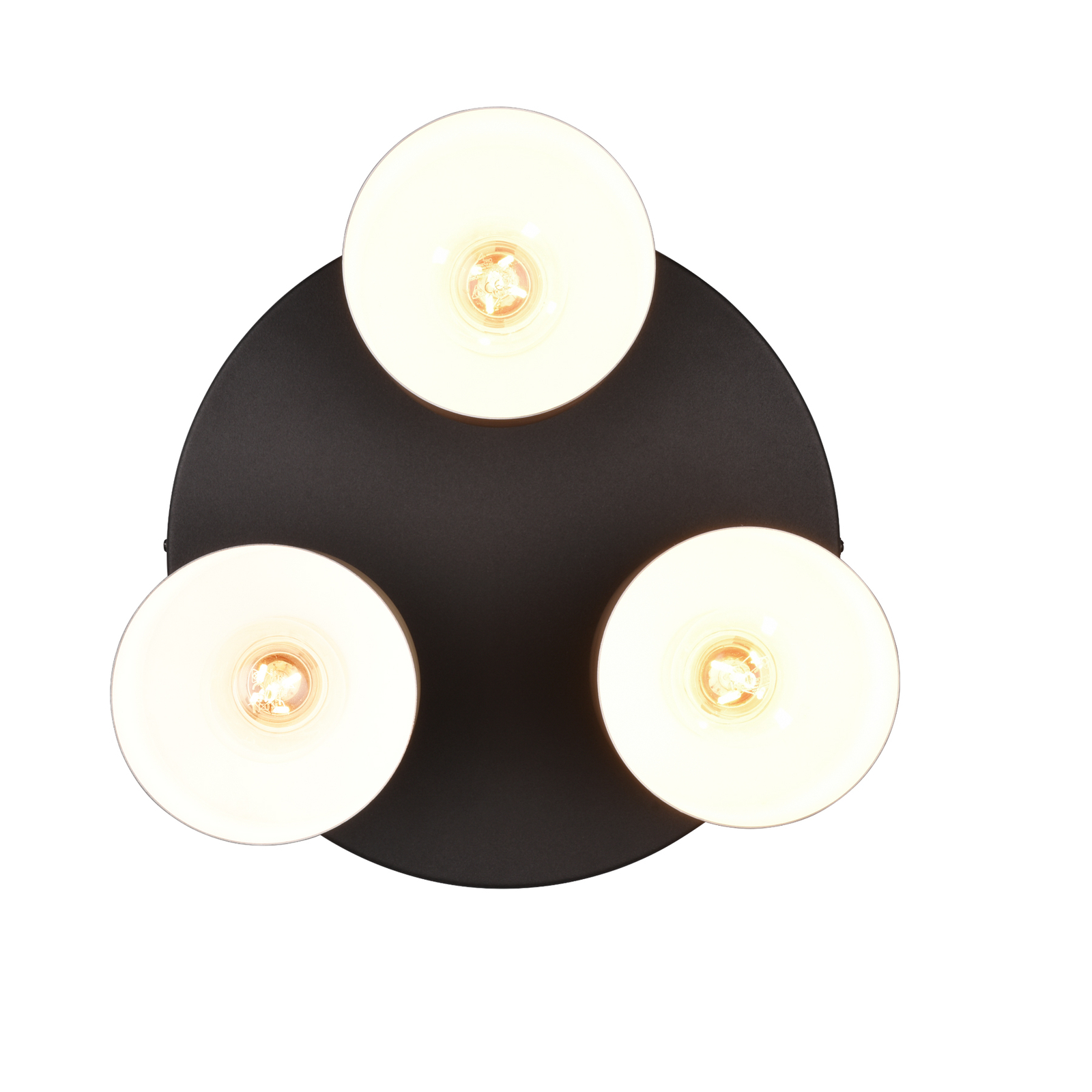 Plafondlamp Agudo, meerkleurig, 3-lamps rondel