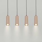 Suspension Ida, beige, à 4 lampes, longueur 76 cm, GU10