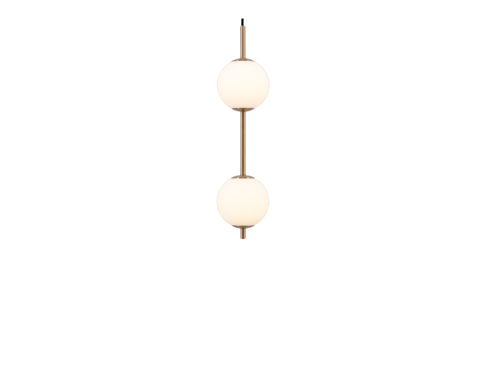 Audrey 2 Lustră Pendul Brass/White Opal - UMAGE