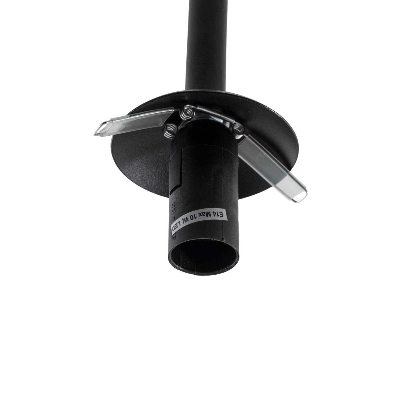 Atria ceiling lamp, smoke grey/black, height 76 cm, 2-bulb.