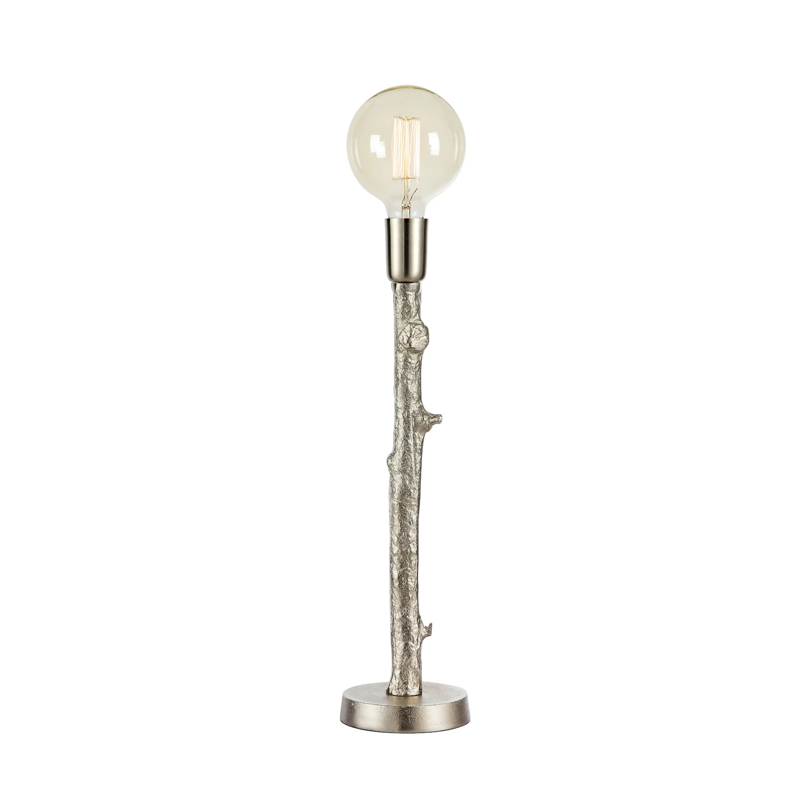 Stolná lampa Ramo, strieborná farba, kov, výška 53 cm