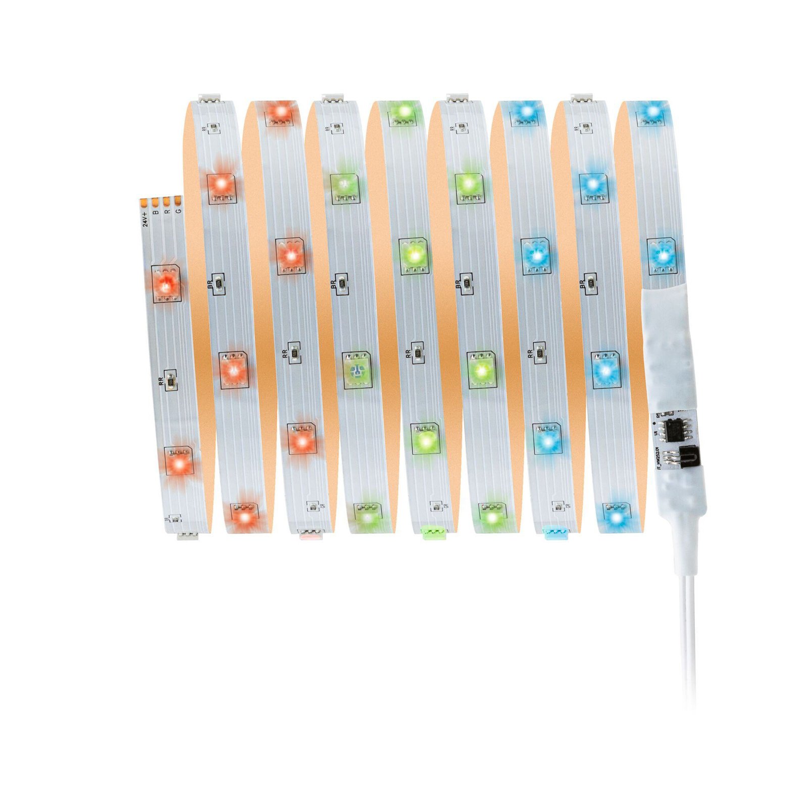 Комплект LED ленти Paulmann TIP, 1 м, бяла, пластмаса, RGB