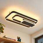 Lucande Kadira LED-taklampe, 60 cm, svart