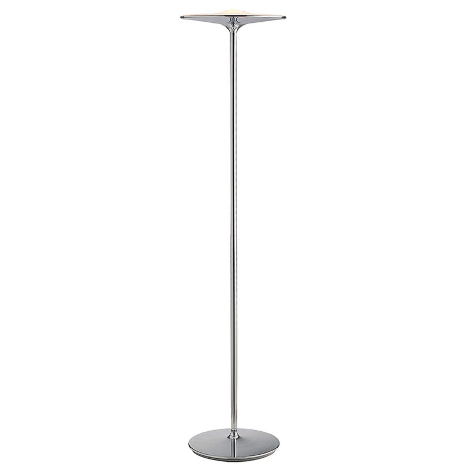 Ikon LED floor lamp, chrome finish