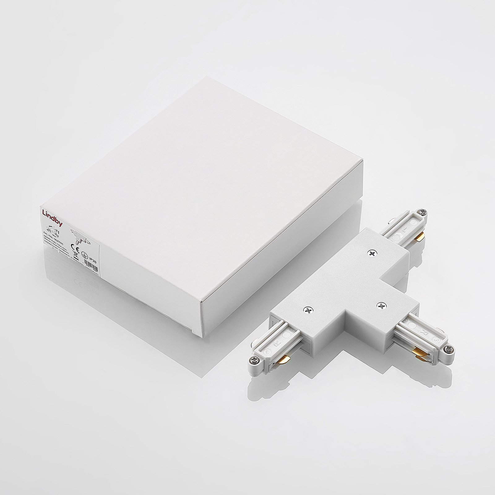Linaro Track T-Connector Wit - Lindby