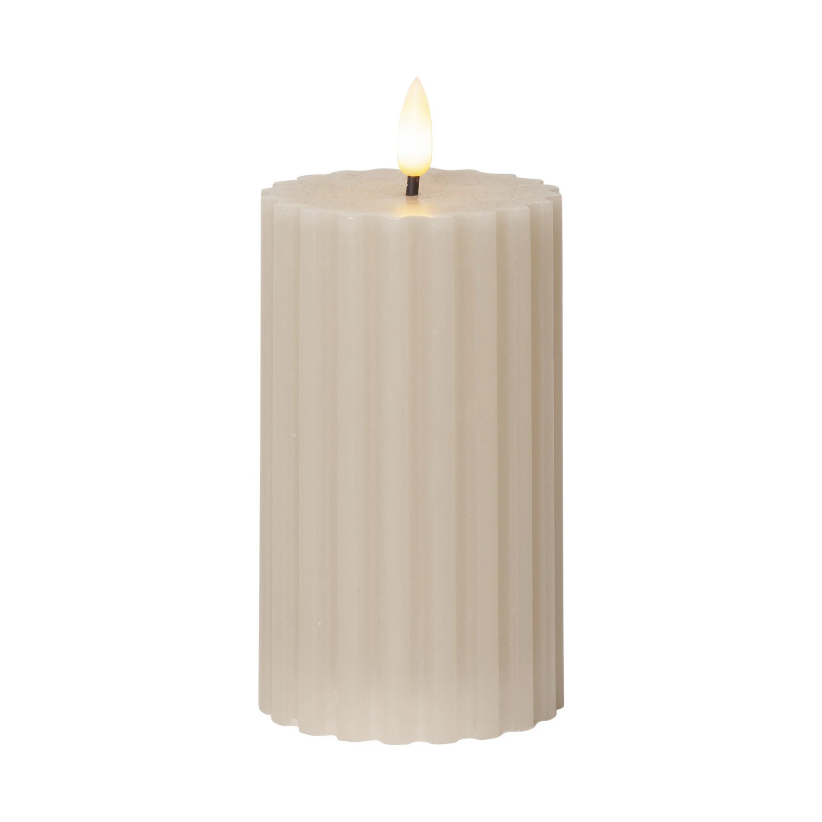 LED-strip beige 15 cm ægte voks batteridrevet