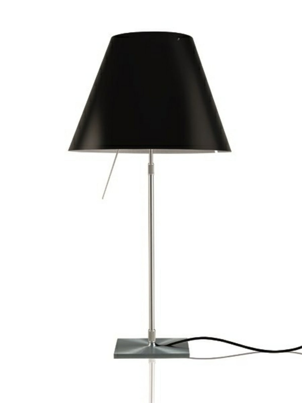 Costanza Bordlampe Alu/Liquorice Black Luceplan - Stue - Aluminium