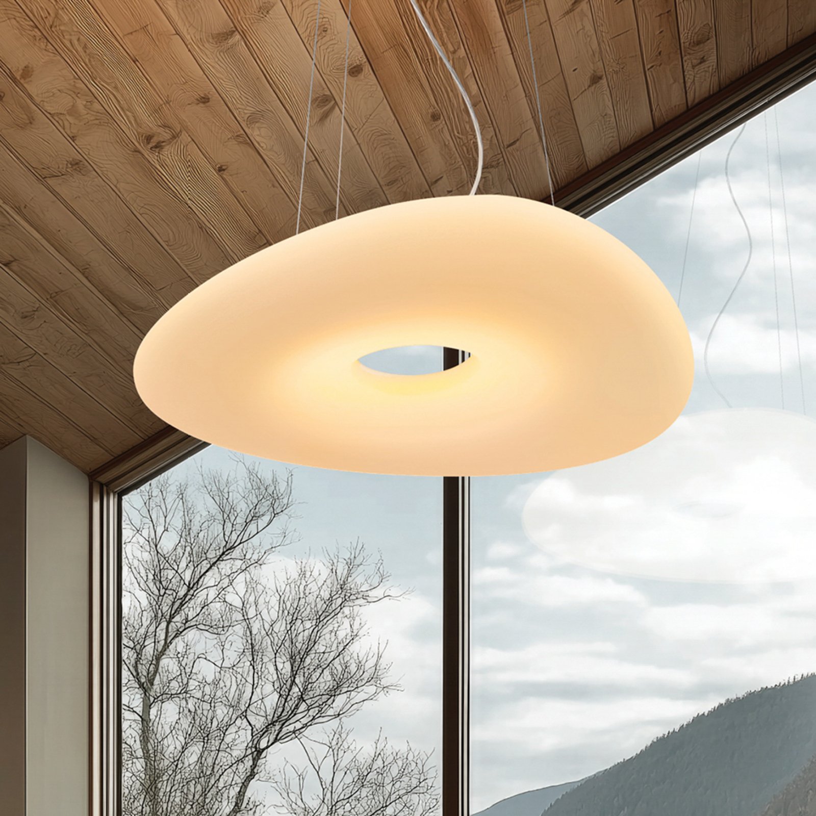 Mr. Magoo LED pendant light, DALI, 76 cm - Stilnovo