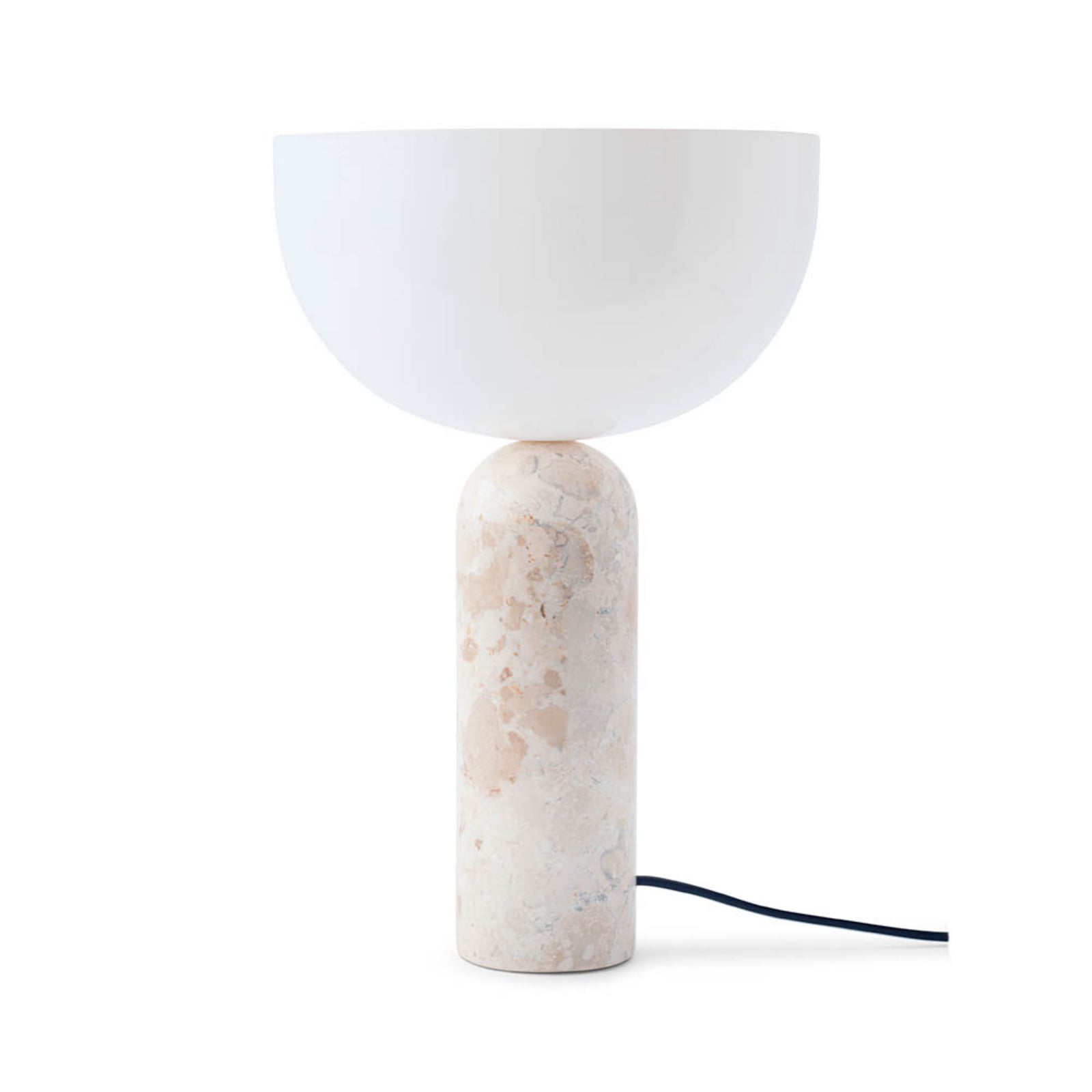 NEW WORKS bordslampa Kizu Large, beige, marmor, E27