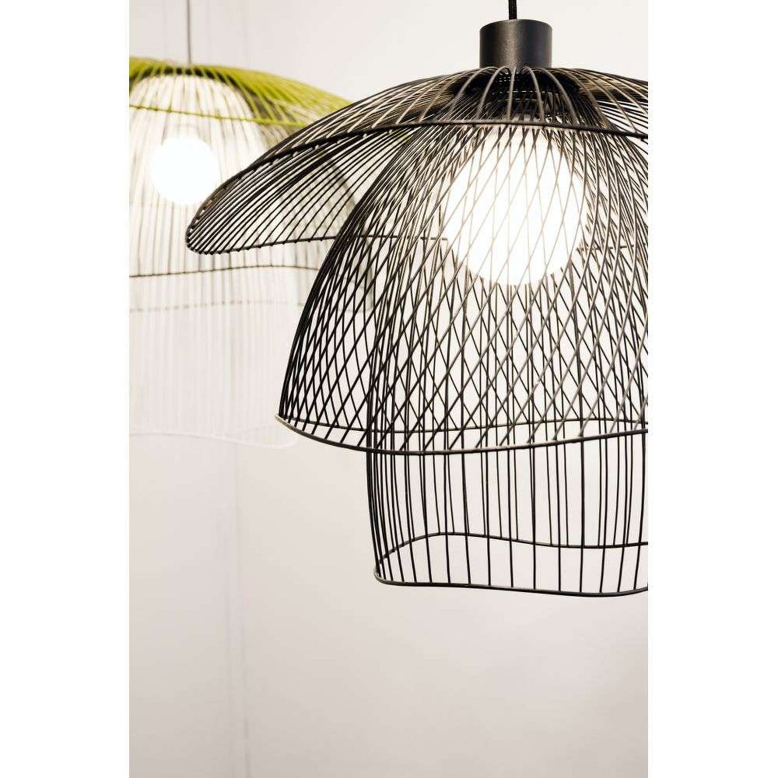 Papillon pendellampe L, sort, metal – Forestier - Stue - Design - Med én lyskilde