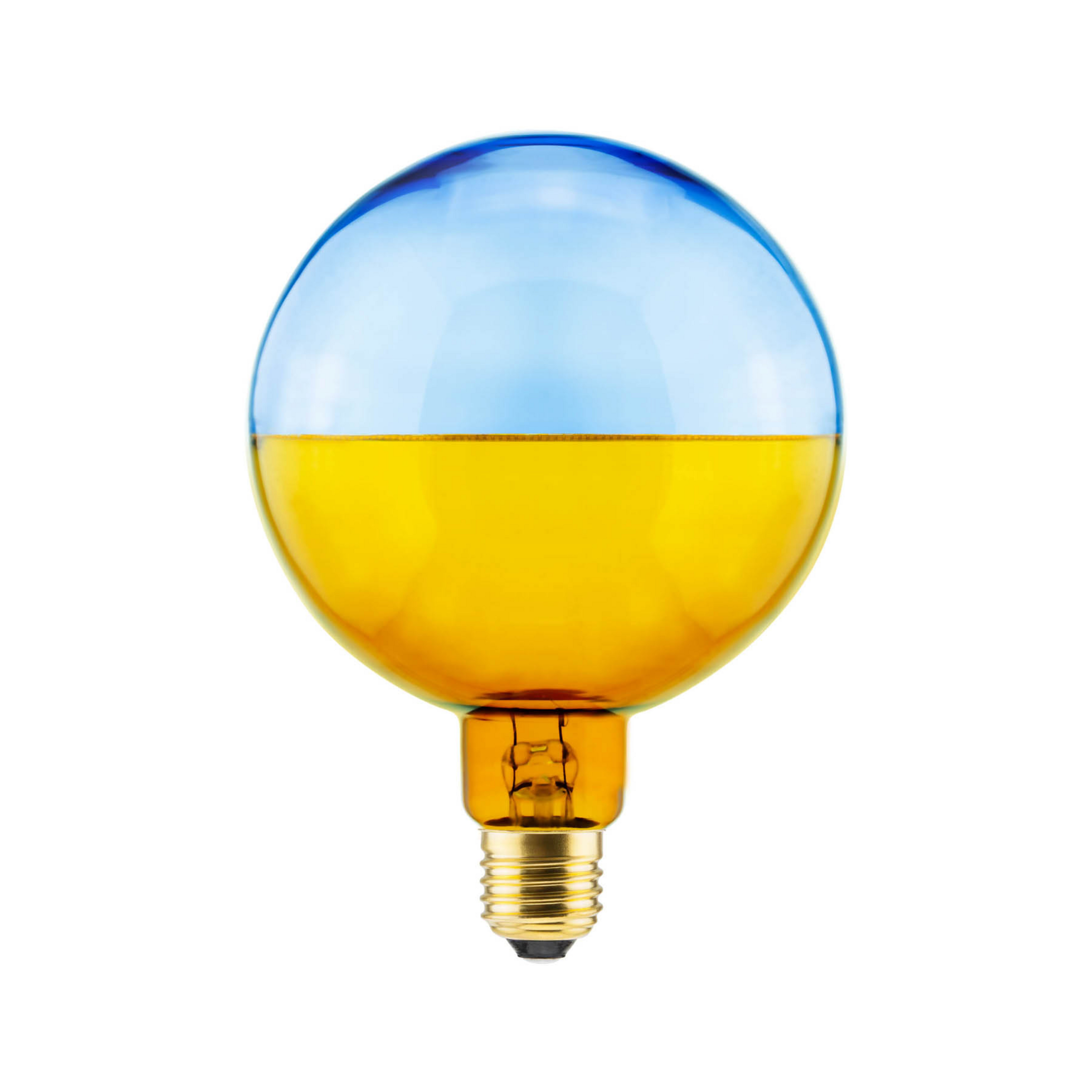 SEGULA LED-Globe Illusion, E27 G125 bleu/ambre 5W 1.900K dim