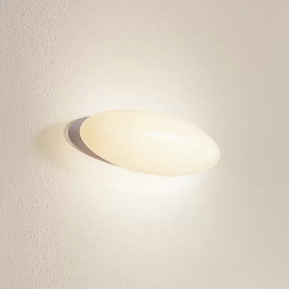 Lampenwelt Lucande LED-Wandleuchte Leihlo, weiß, Kunststoff, 8 cm hoch