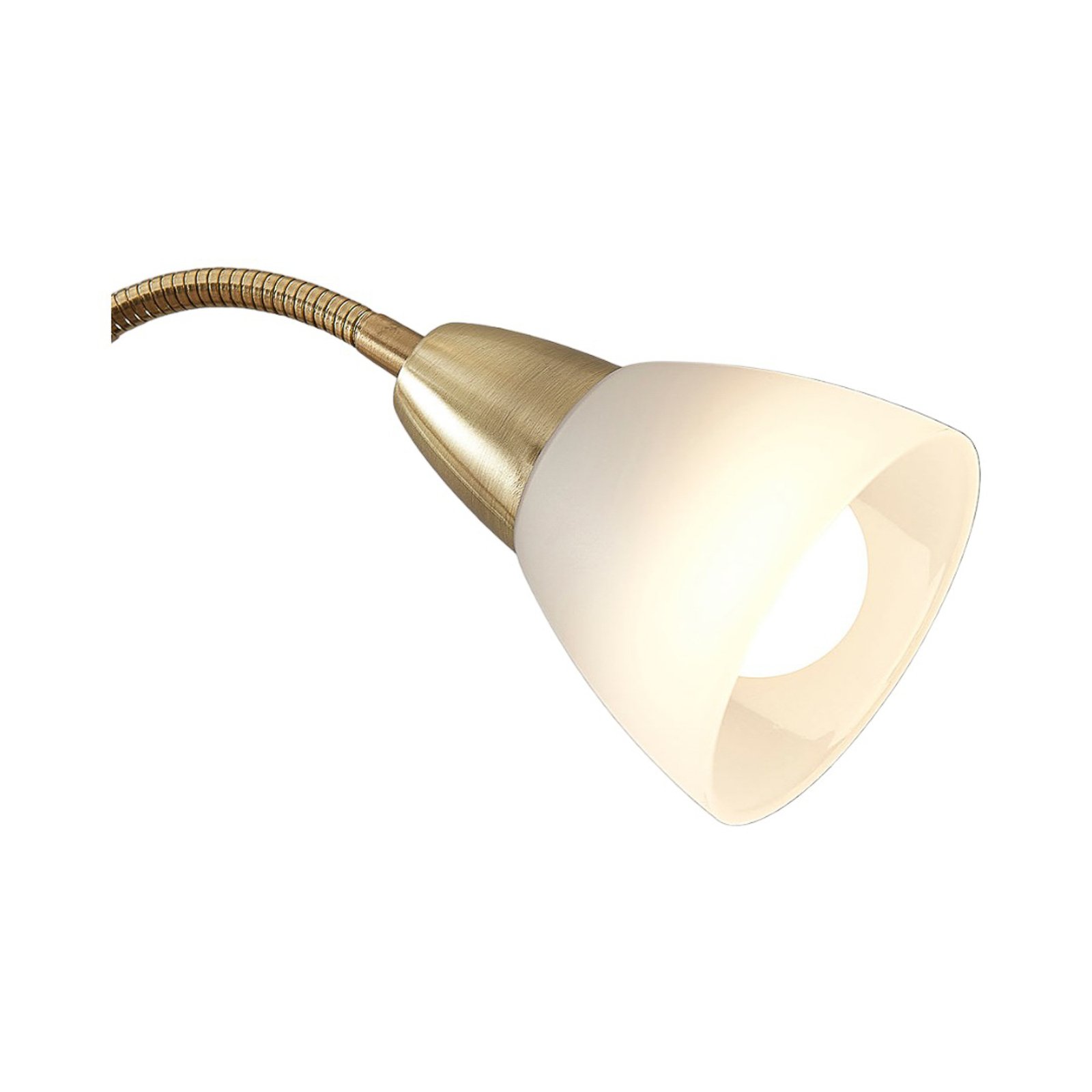 Jost Vloerlamp Brass/White - Lindby