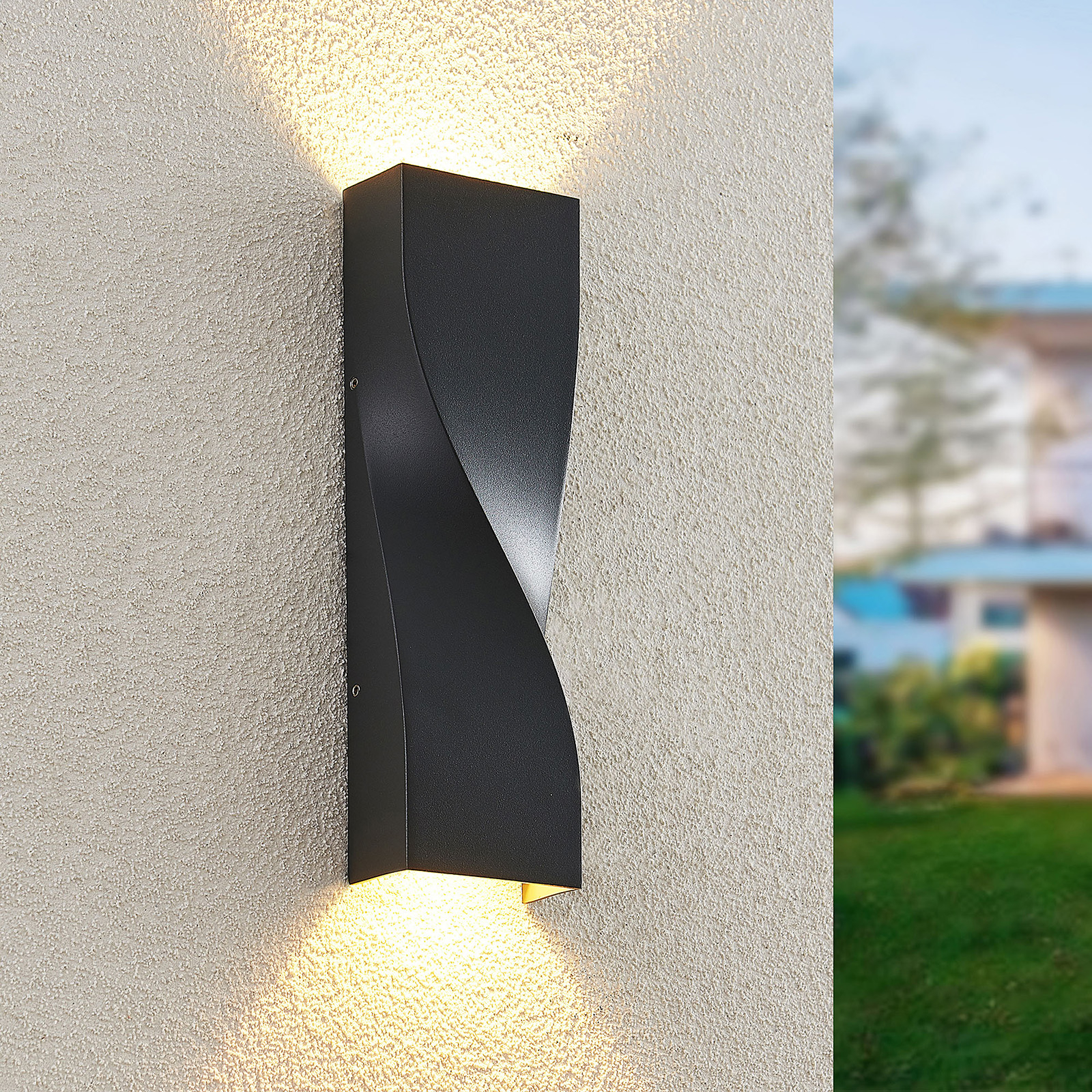 Lucande Tibelya LED outdoor wall light