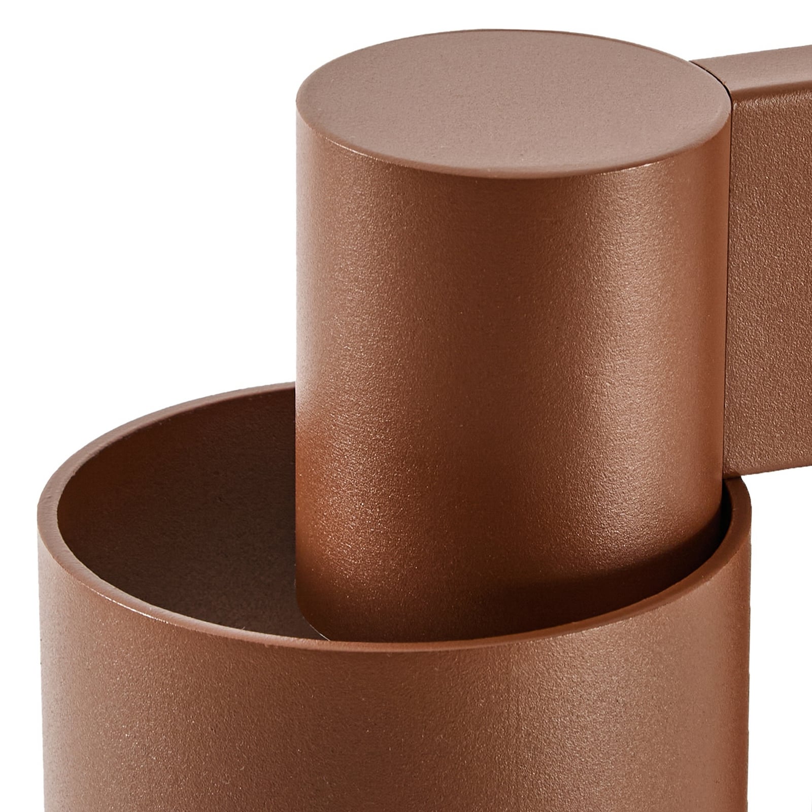 Elune LED-gatelampe, brun, IP44, høyde 77 cm – Lucande