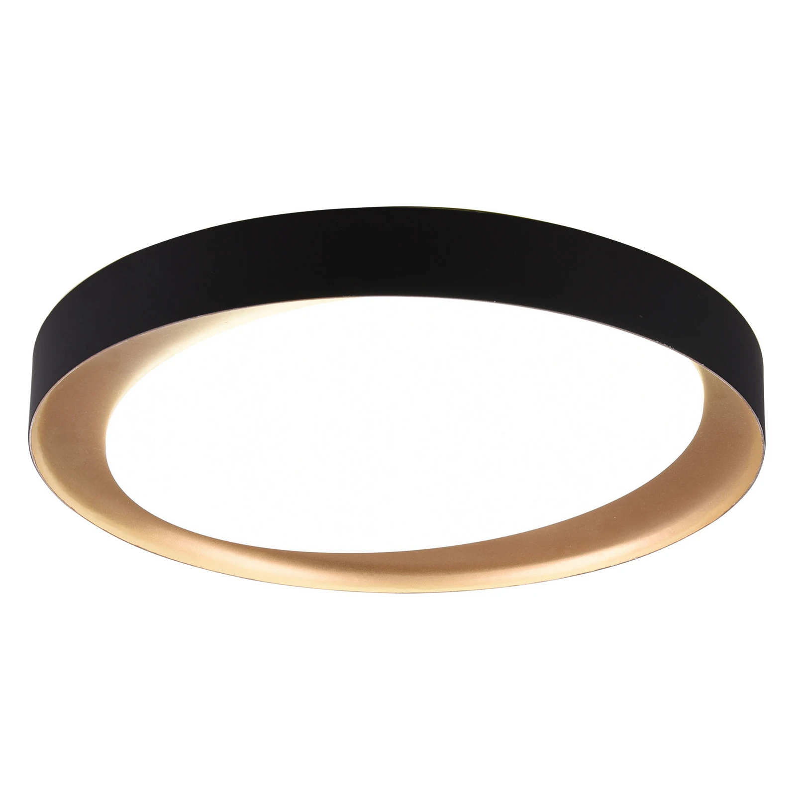Candeeiro de teto LED Zeta sintonizável branco, preto/dourado