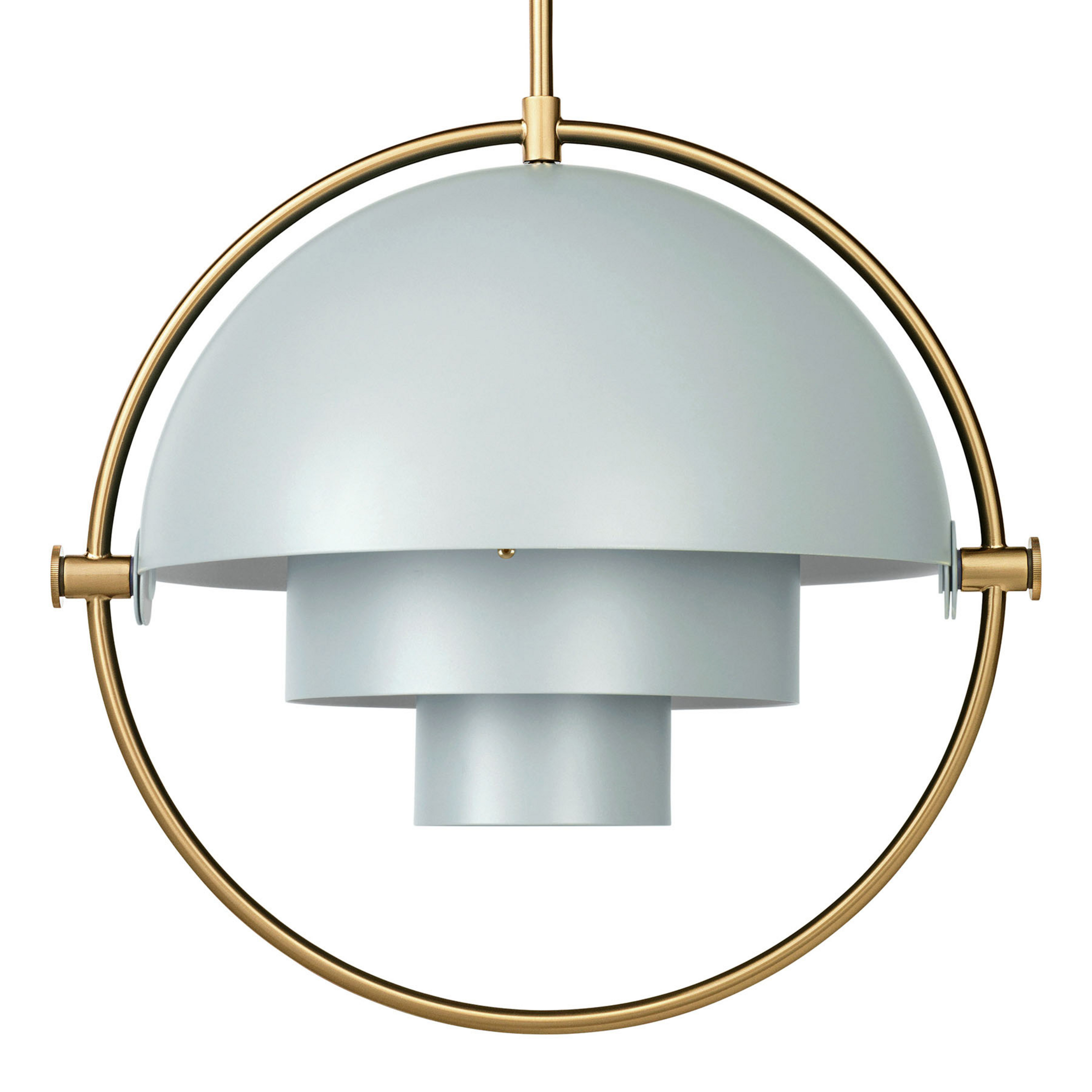 Multi-Lite Pendelleuchte Ø36 Messing/Sea Grey - GUBI
