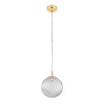 Suspension Cadix en verre, à 1 lampe, Ø 21 cm