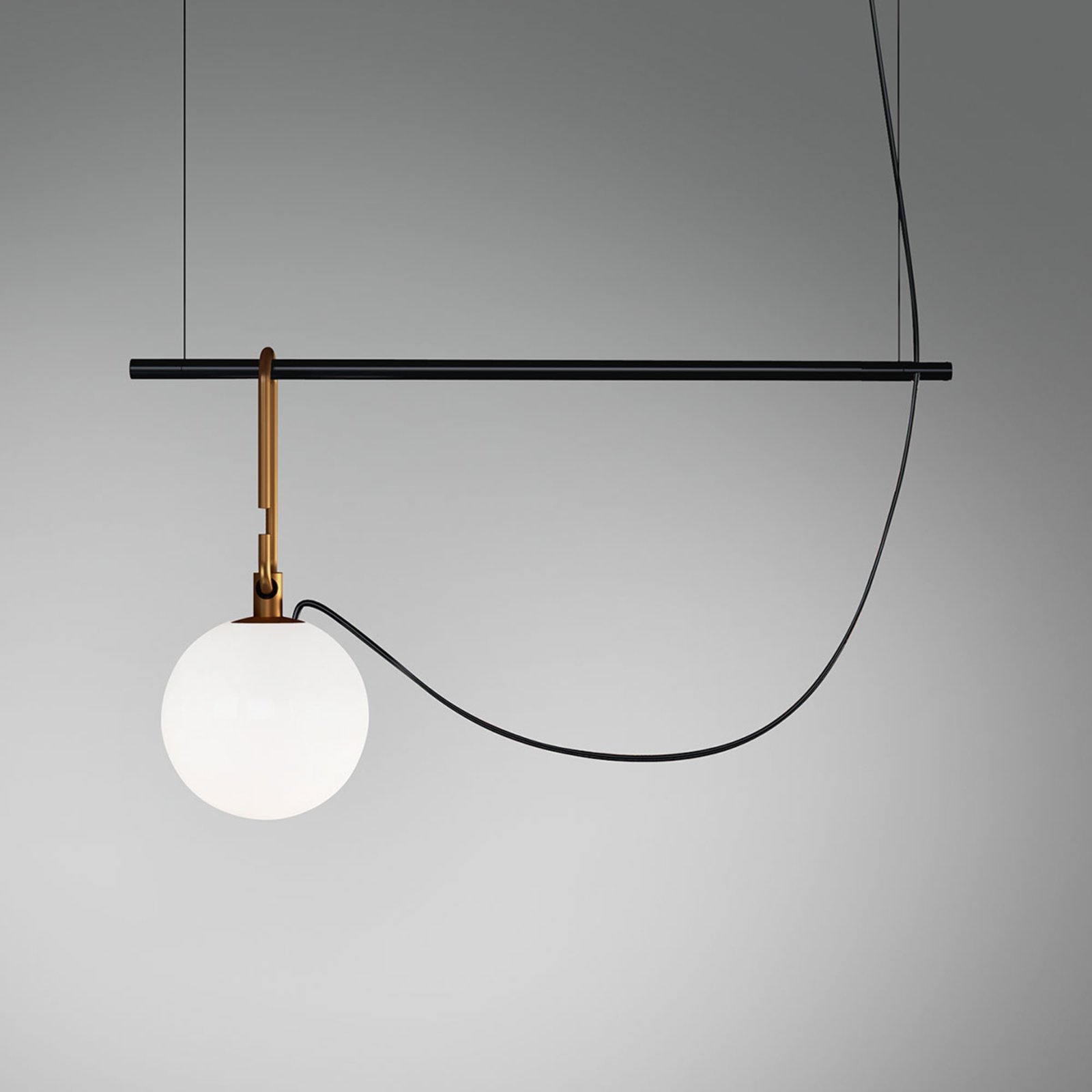 Artemide nh S1 14 závěsné světlo 55cm koule Ø 14cm