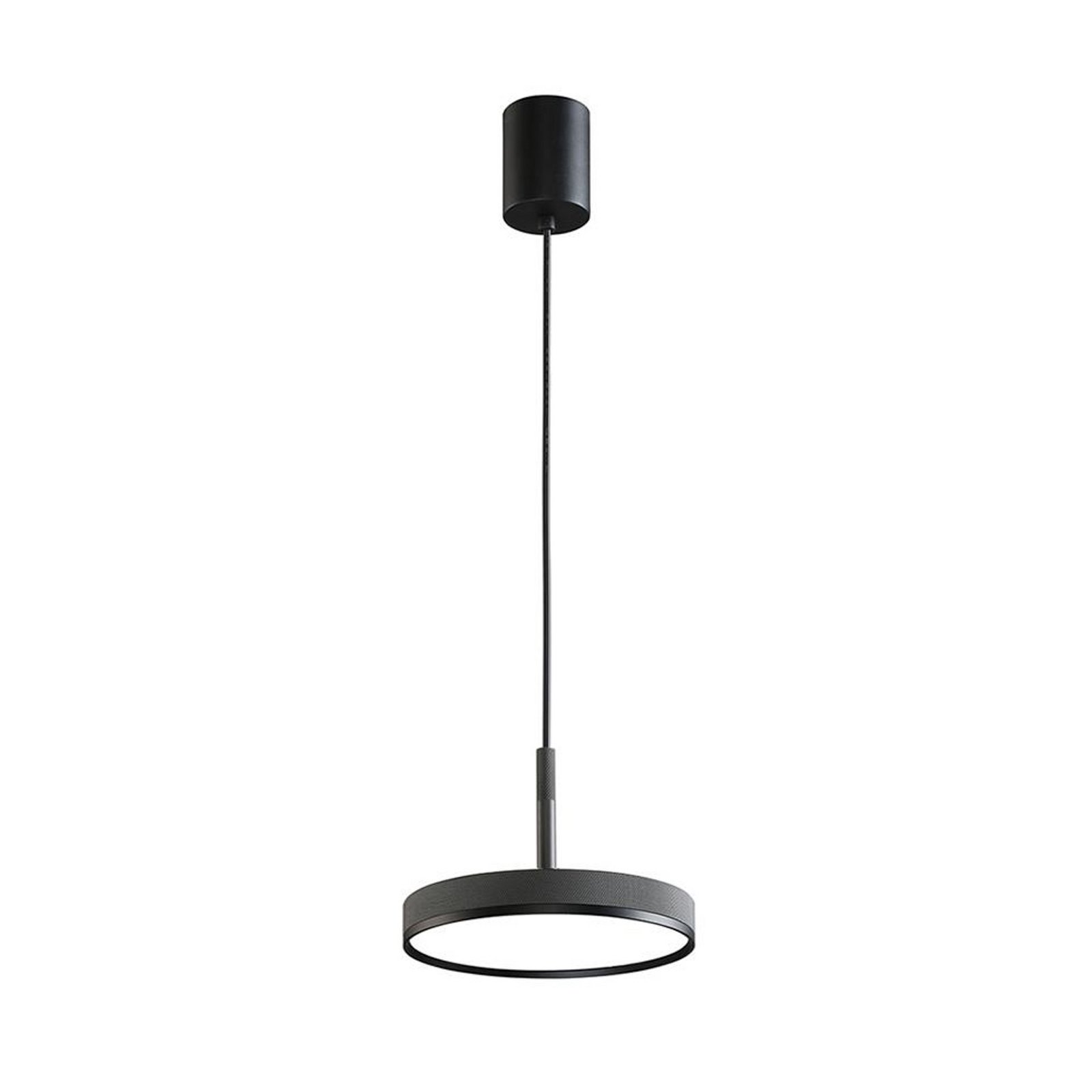 LED-Pendellampe Don, grau, Ø 20 cm, Metall