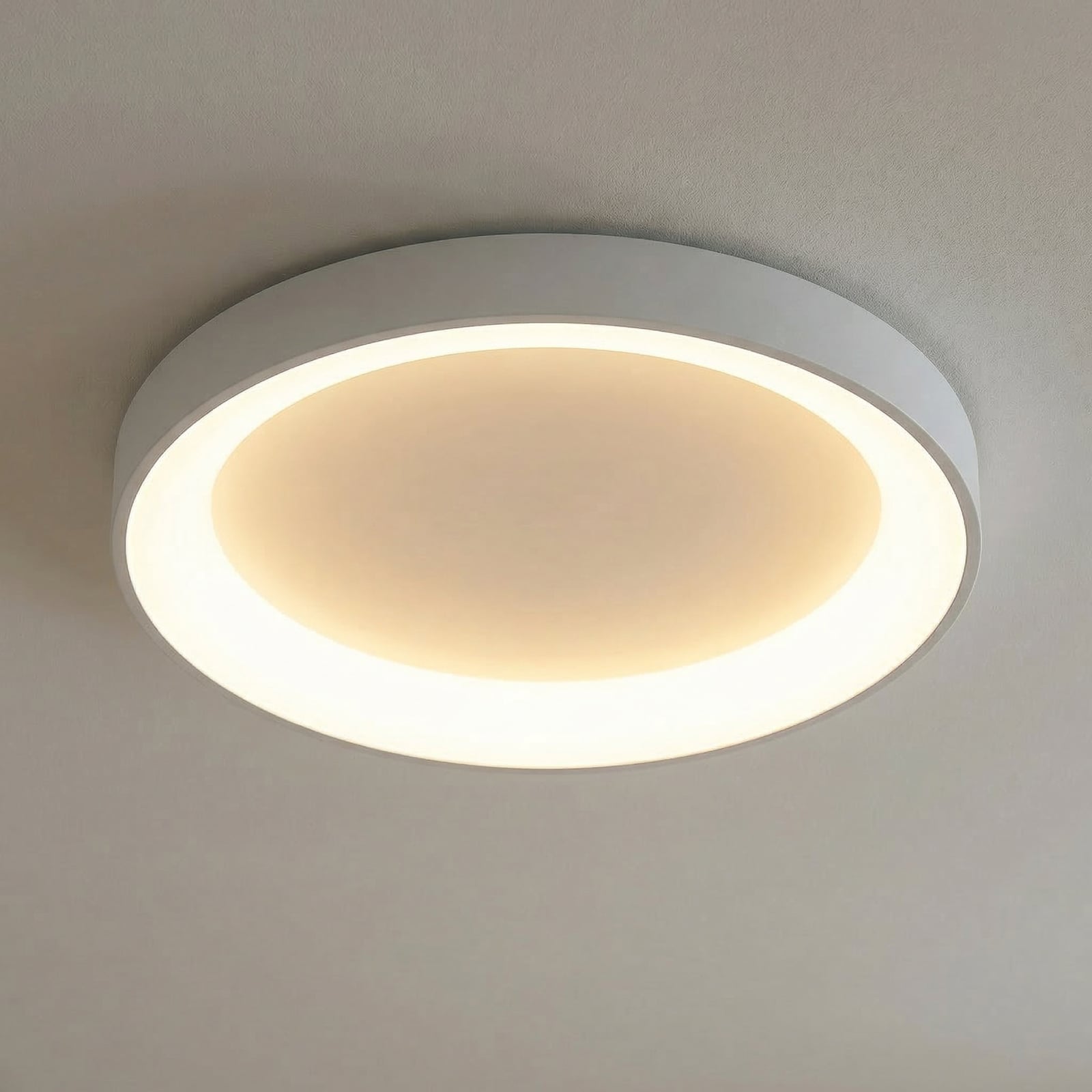 LED-Deckenlampe Niseko II, CCT, Fernbedienung, Ø 65 cm, weiß