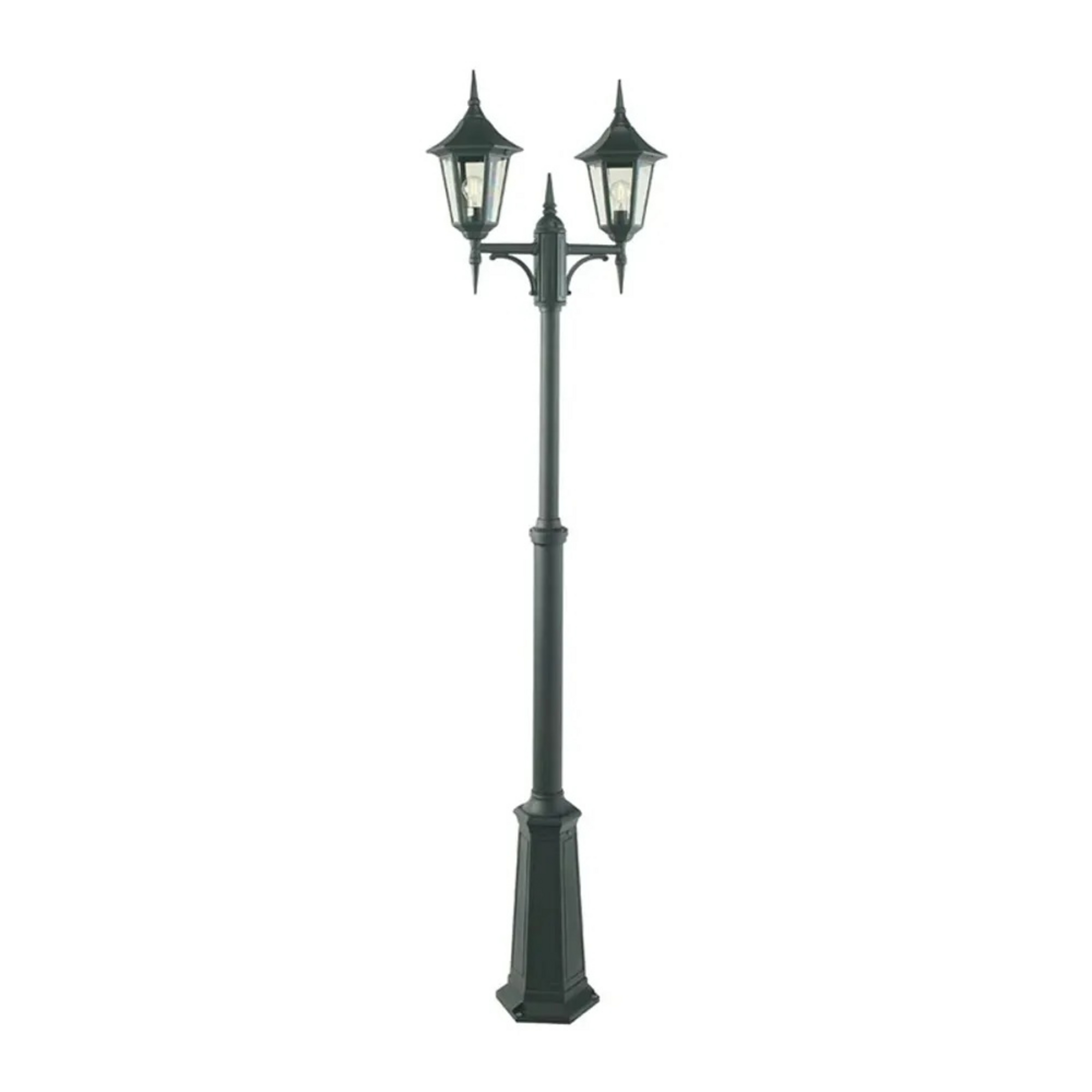 Modena 2 Buiten Park Lamp Breed voor Beton Anchorage Zwart - Norlys