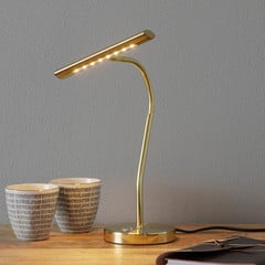 Lampada da tavolo LED color ottone Curtis