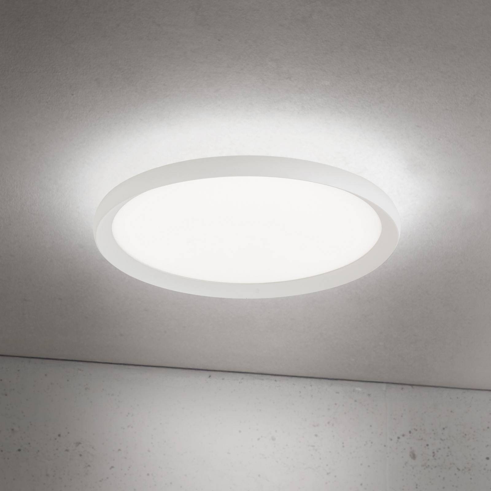 LED-Deckenlampe Kant, Ø 40 cm, weiß, CCT, Metall/Kunststoff günstig online kaufen