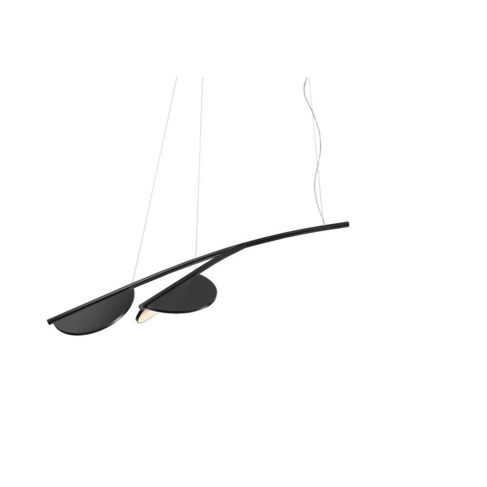Almendra S2 Y Short Pendel Anthracite FLOS - Stue - Aluminium