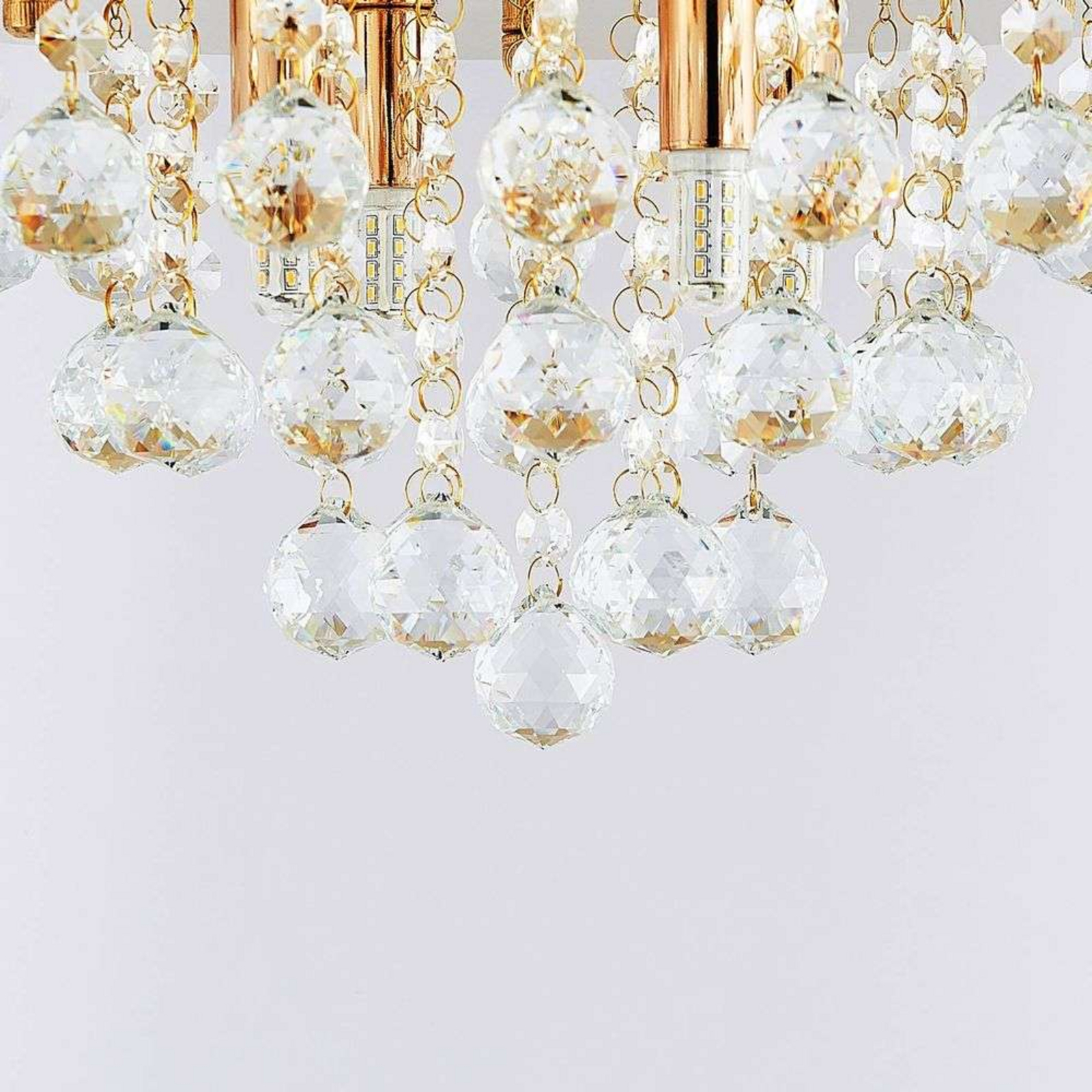 Gillion 4 Plafonieră Crystal/Gold - Lindby