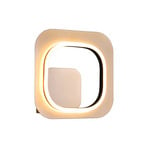 LED wandlamp Lugo, goud-zwart switch dim