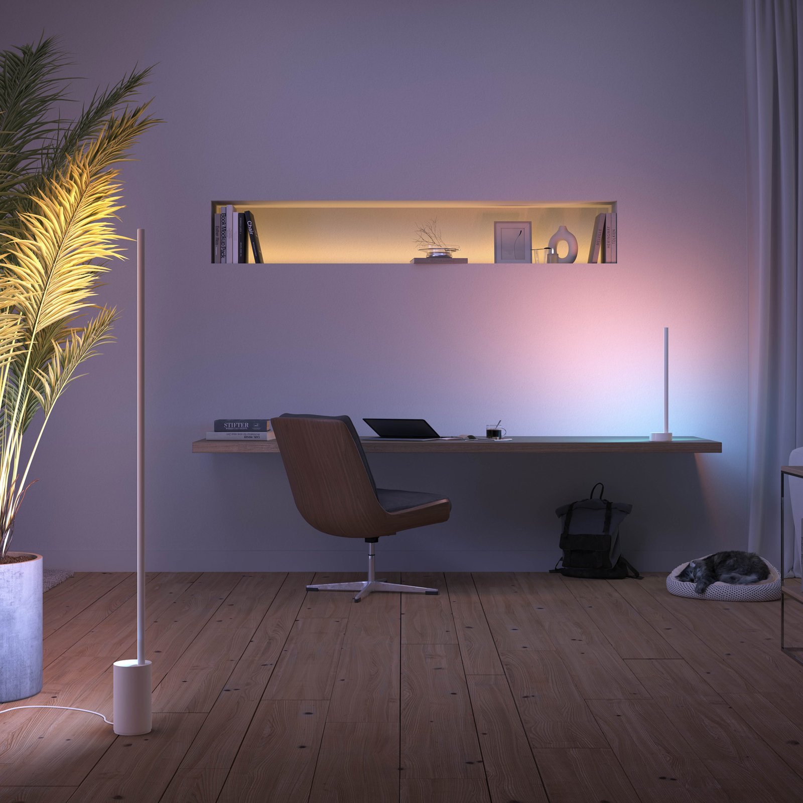 Signe Hue Gradiant Stehleuchte weiß, dimmbar - Philips Hue