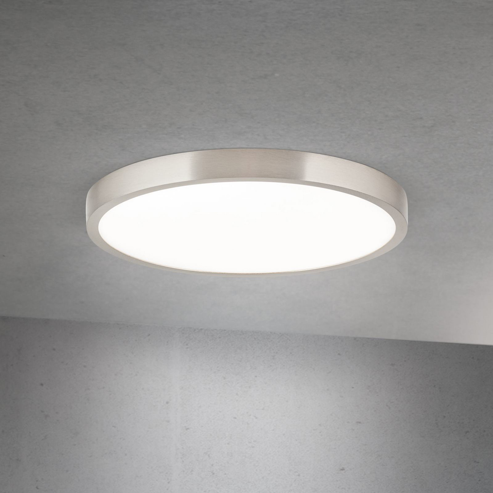 ORION Plafonieră LED Disc culoare nichel satinat Ø 28 cm CCT - Camera de zi / sufragerie - Modern - nichel satinat alb - Aluminiu
