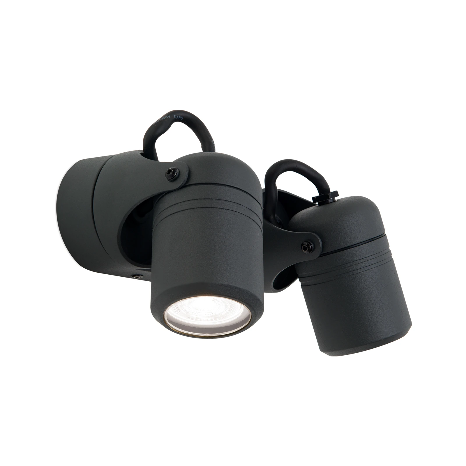 Utendørs vegglampe Vision, svingbar, 2 lyskilder